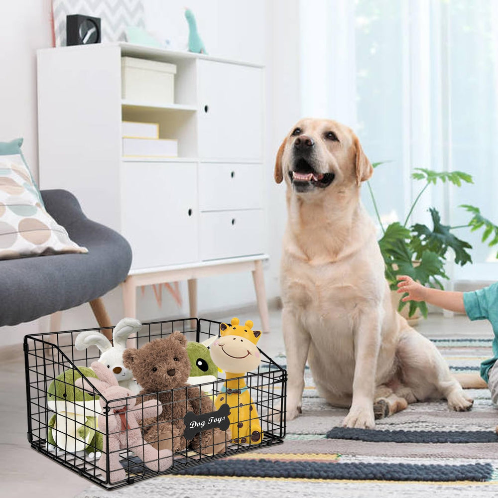 Geyecete open basket with toys illustrates versatile storage solution.