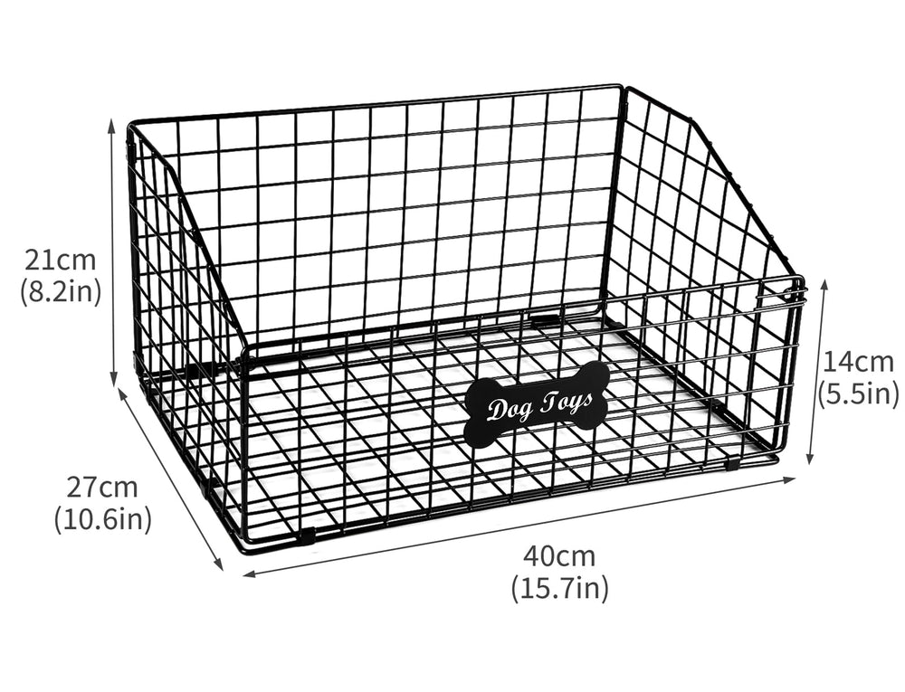 Geyecete foldable dog toy basket demonstrates space-saving storage.