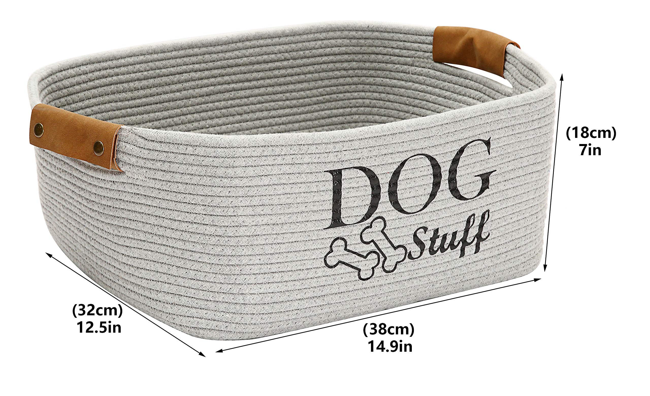 Geyecete washable pet toy storage basket for simple cleanup after playtime