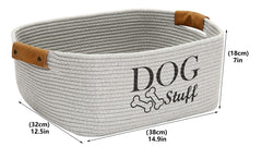 Geyecete washable pet toy storage basket for simple cleanup after playtime