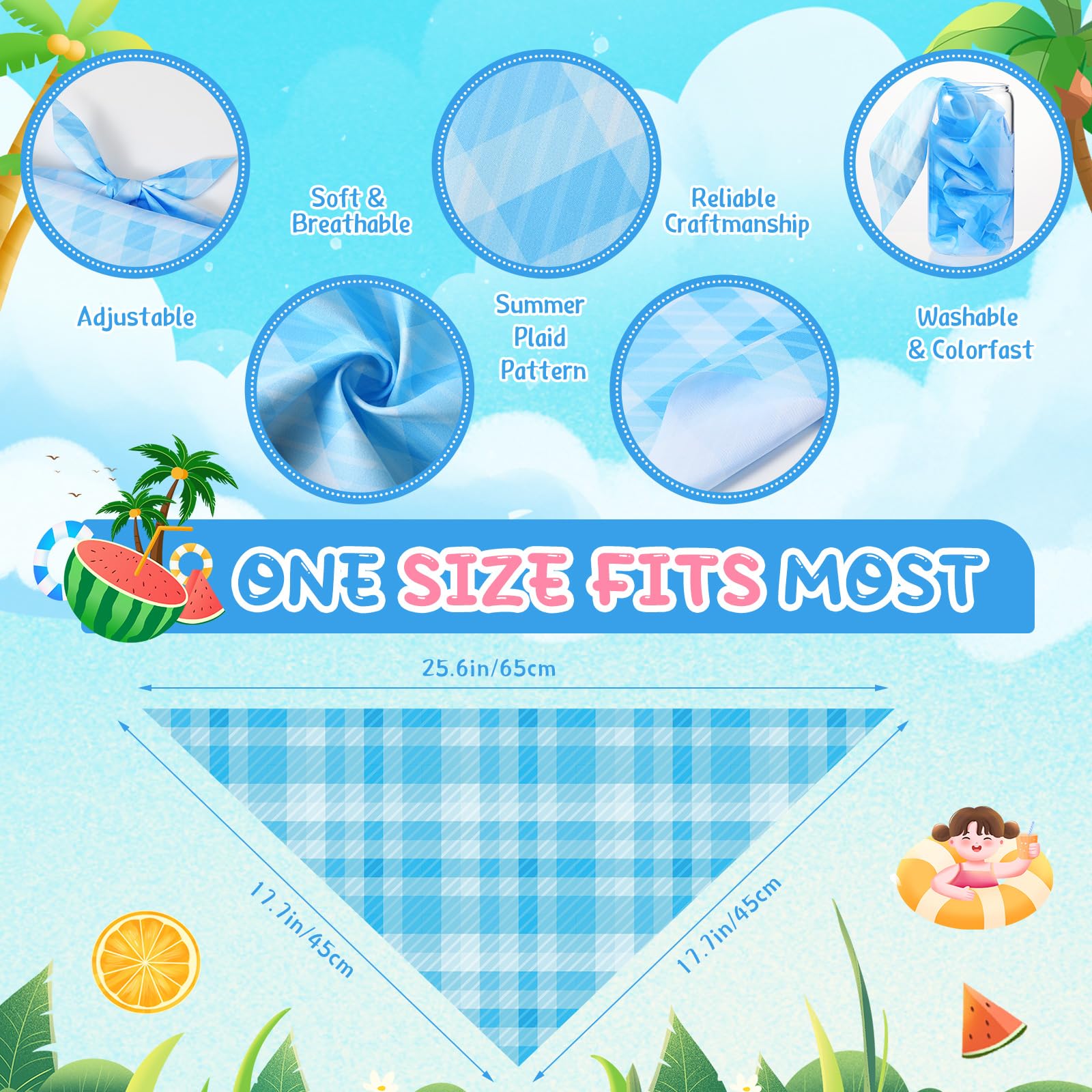 Geyoga adjustable bandana with three wear styles for dogs and cats