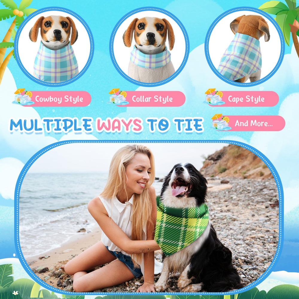 Geyoga multi-color pet kerchief adds cute flair for seasonal events