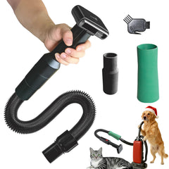 Gforest pet vacuum grooming brush in use, lifting loose fur as you brush.