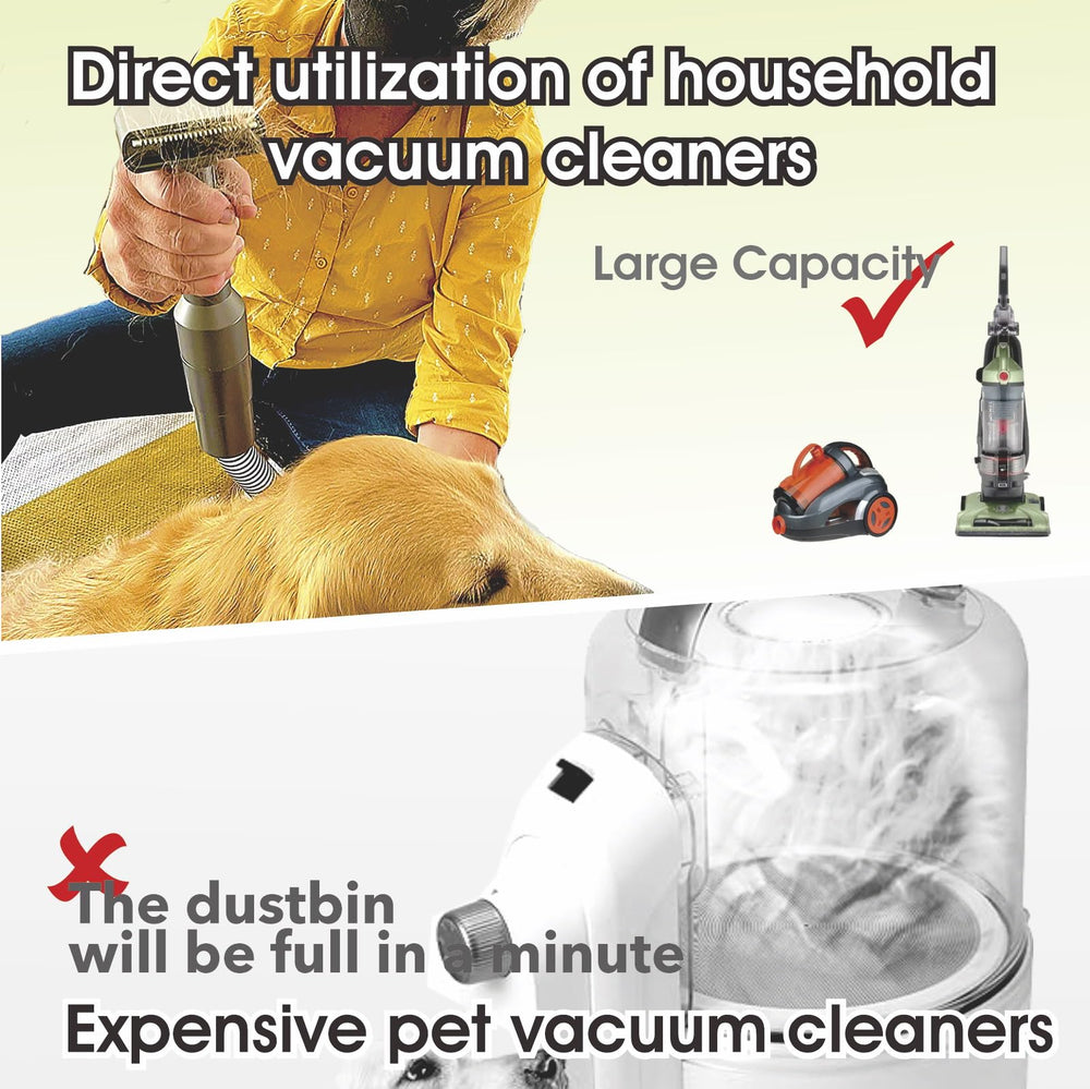 Gforest deshedding tool with large dust tank reduces frequent emptying.