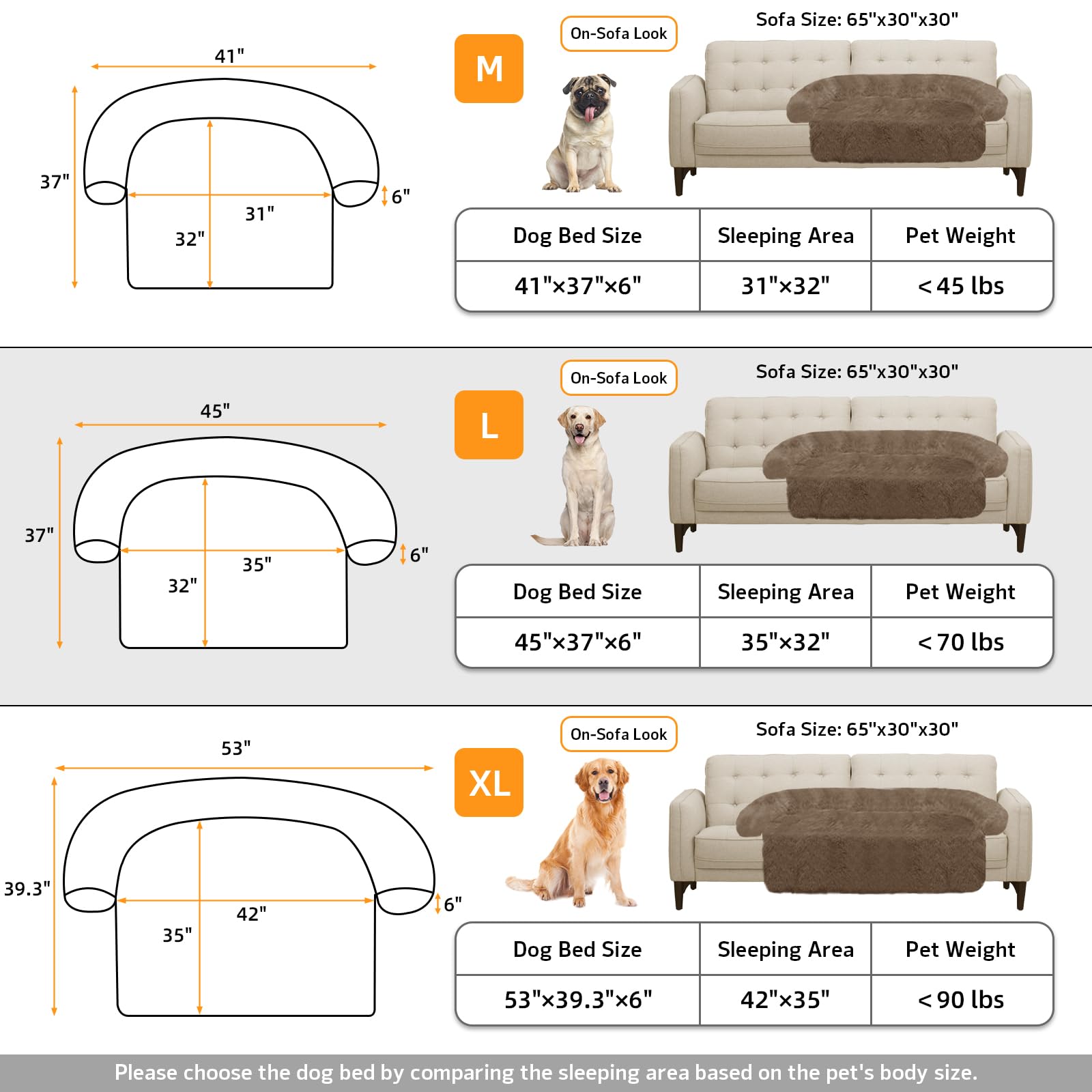 GGIB calming dog bed removable washable cover for quick refresh