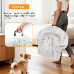 GGIB Calming Dog Bed has a removable washable cover for easy cleaning.