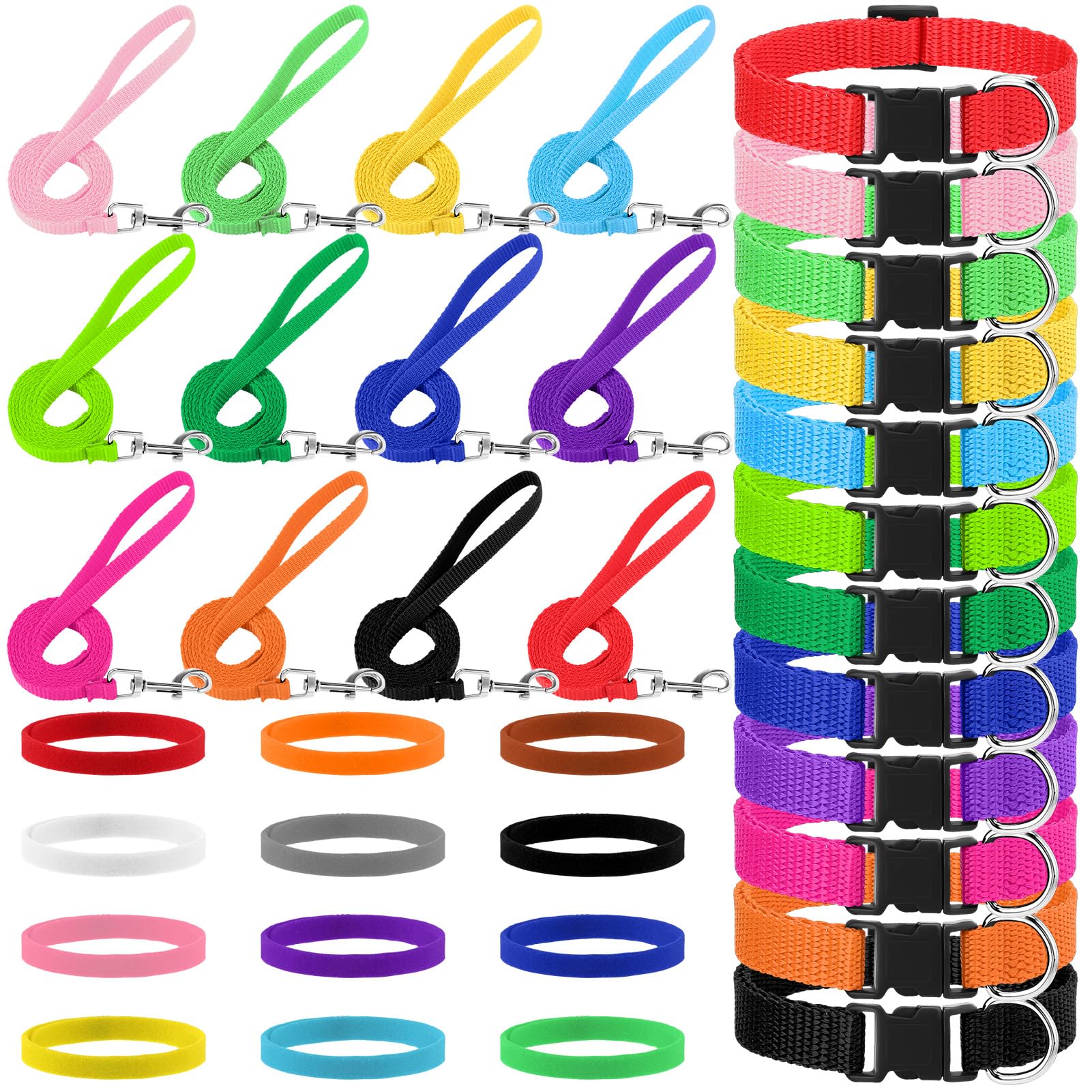 GGSTDDUP 36-pcs puppy collar set overview for versatile daily use.