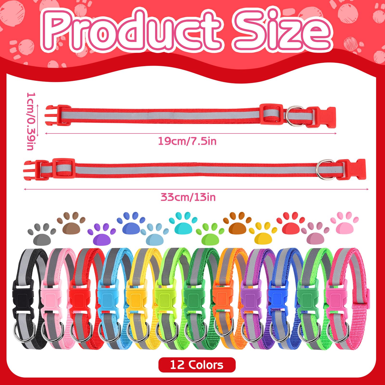 GGSTDDUP puppy id collar 30 cm for easy identification on adventures