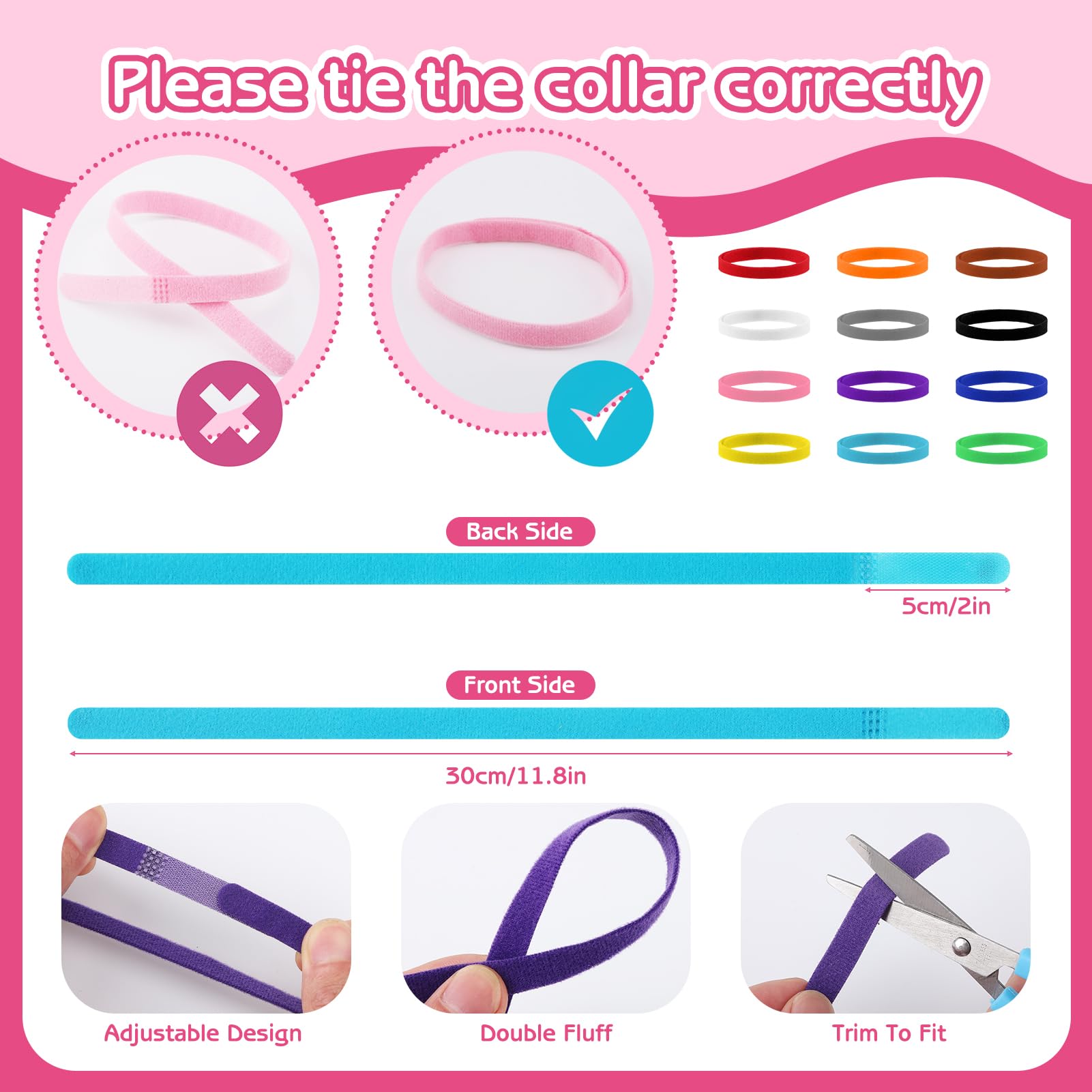 GGSTDDUP puppy id collar closeup highlights durable nylon and secure fit.