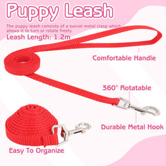 GGSTDDUP puppy leash 1-2m demonstrates reliable length for walking.