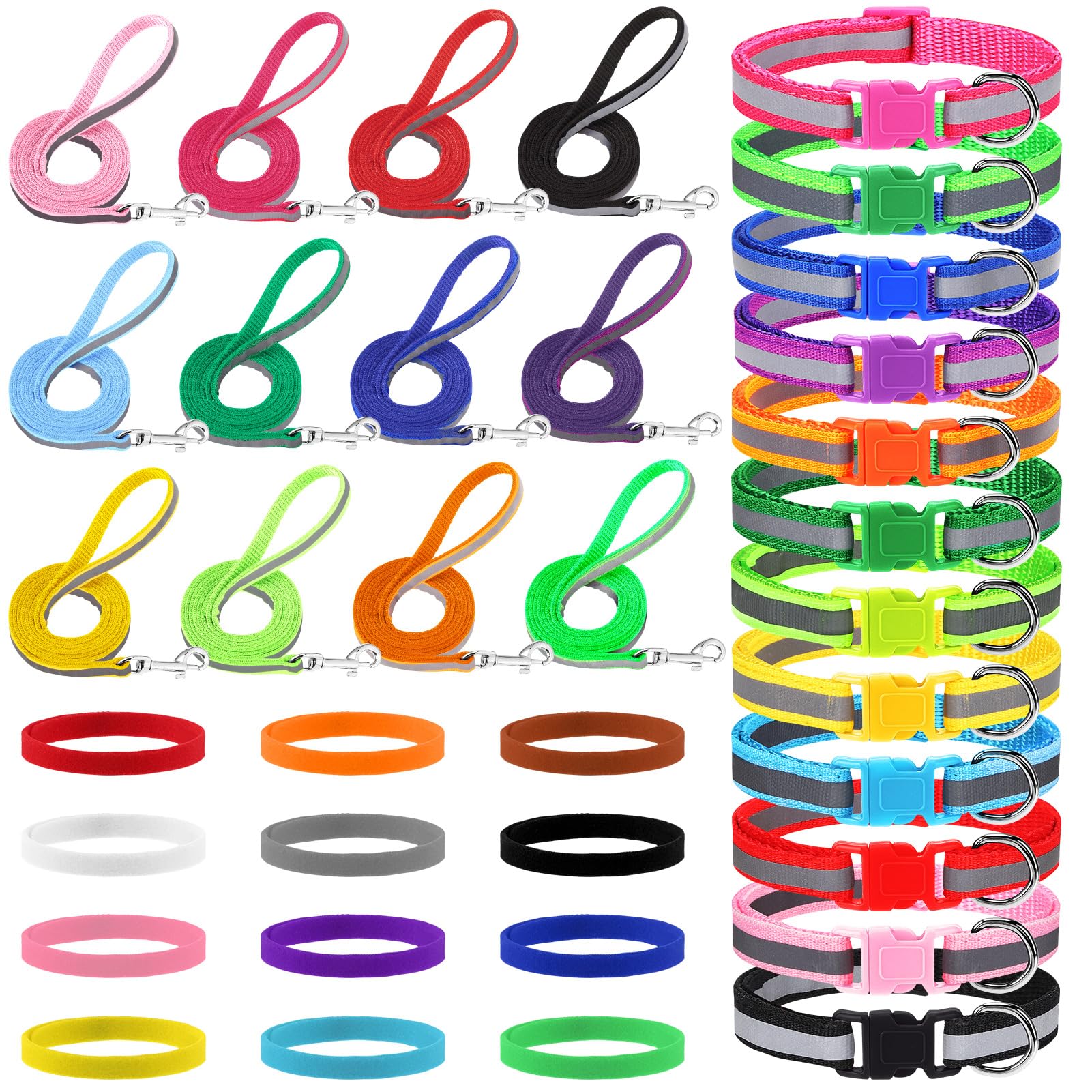 GGSTDDUP reflective puppy collar set boosts nighttime visibility for safer walks