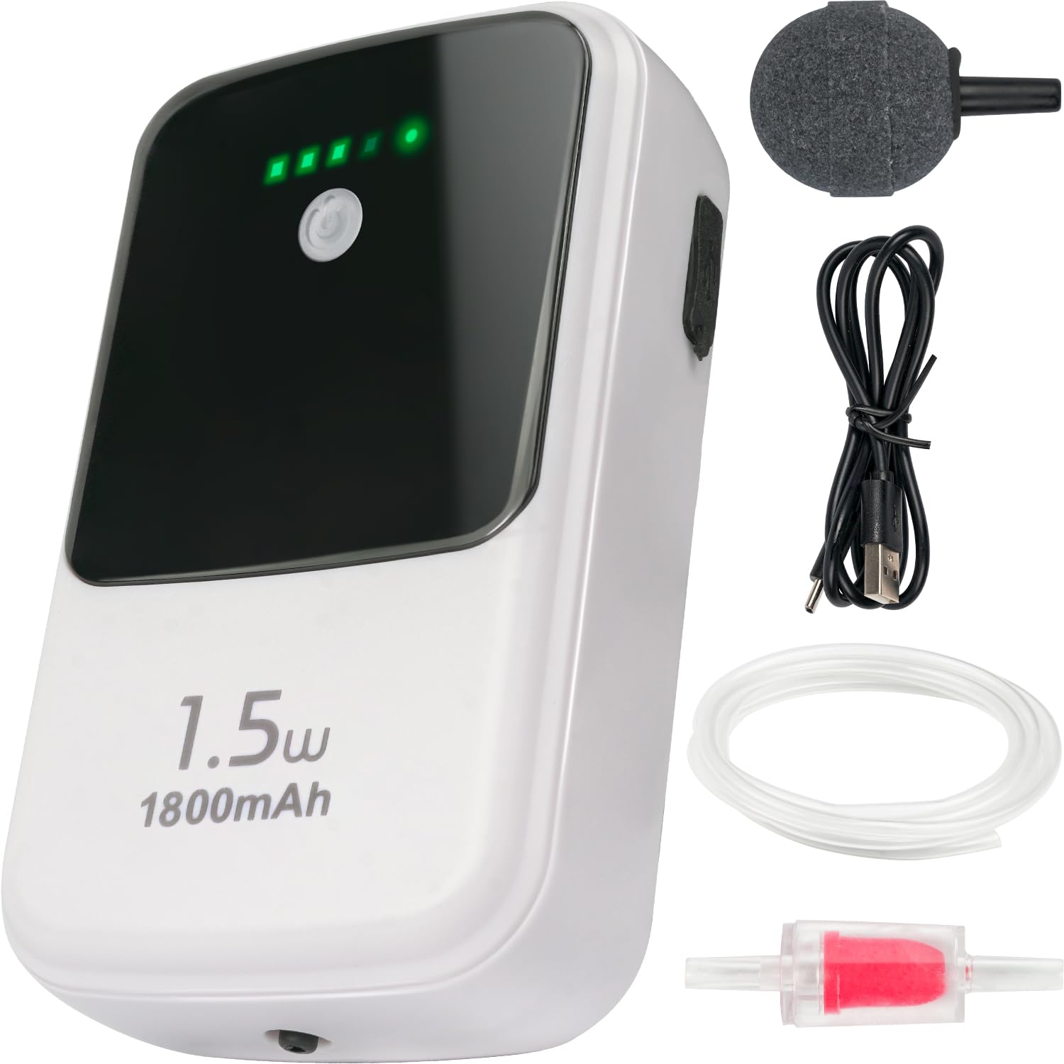 Ghosthorn silent dual-aerator in action for quiet aquarium aeration.