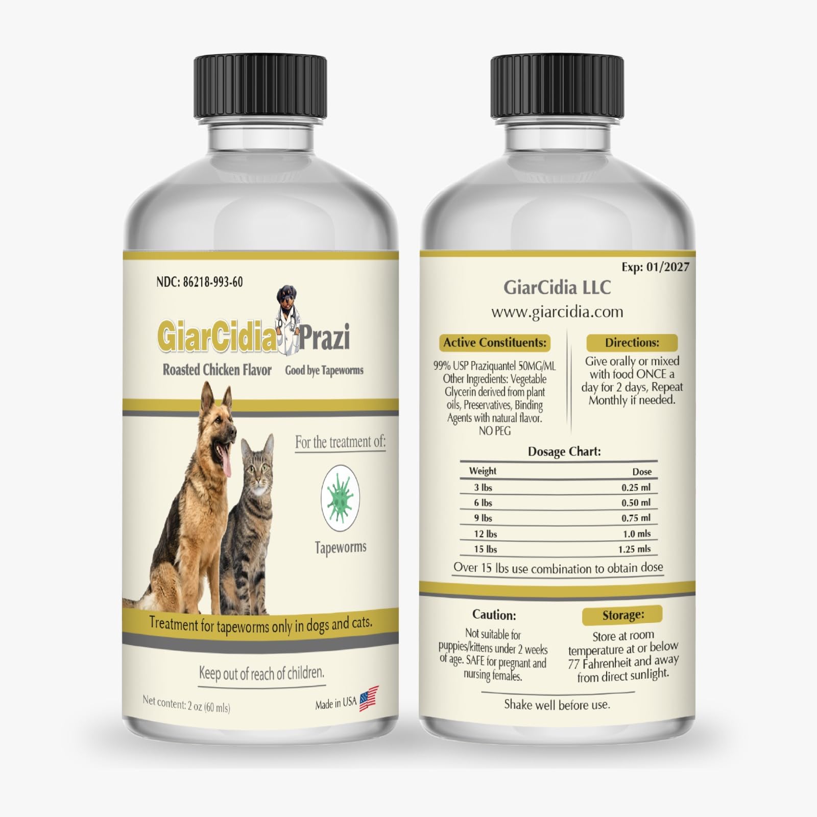 Giarcidia 120ml packaging offers flexibility for larger homes
