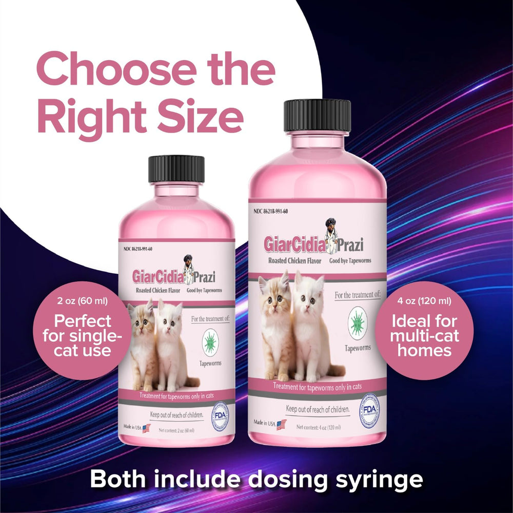 Giarcidia 60ml packaging ideal for single-cat households.