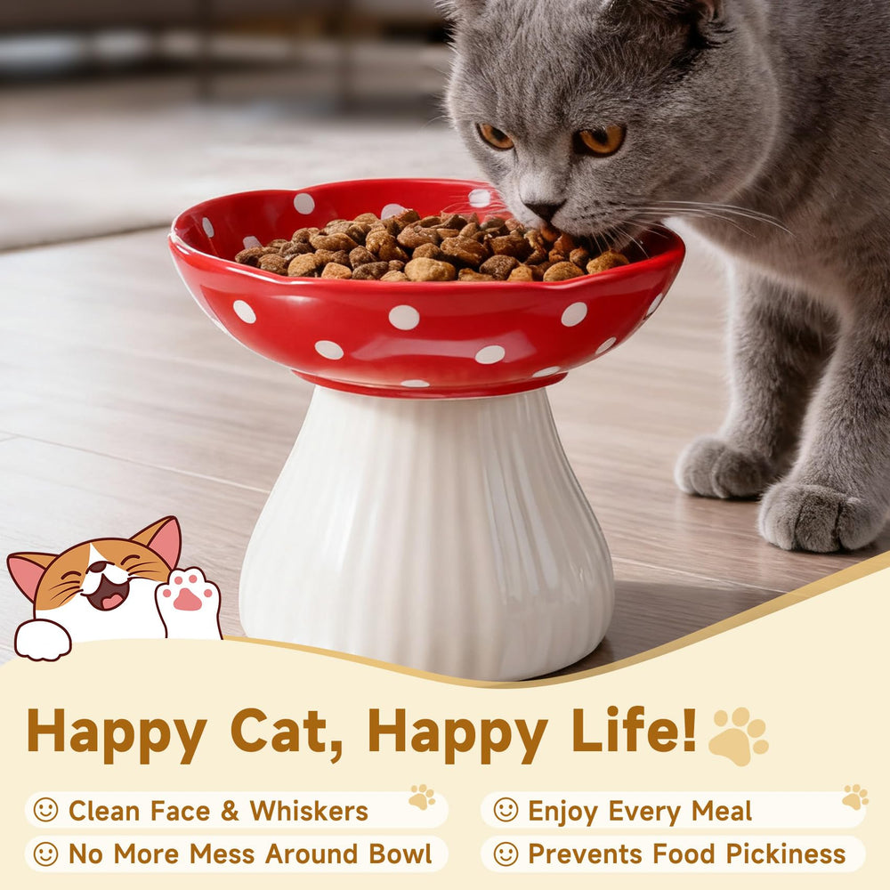 Giciubui dishwasher-safe cat bowl for easy cleanup after meals.