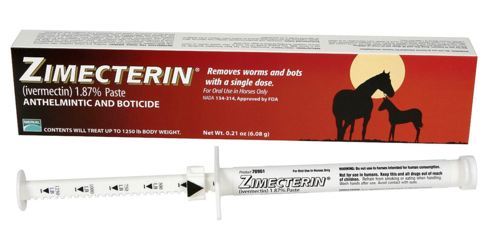 Gifted Horse Zimectrin Paste Dewormer 1Dose syringe for broad-spectrum equine parasite control