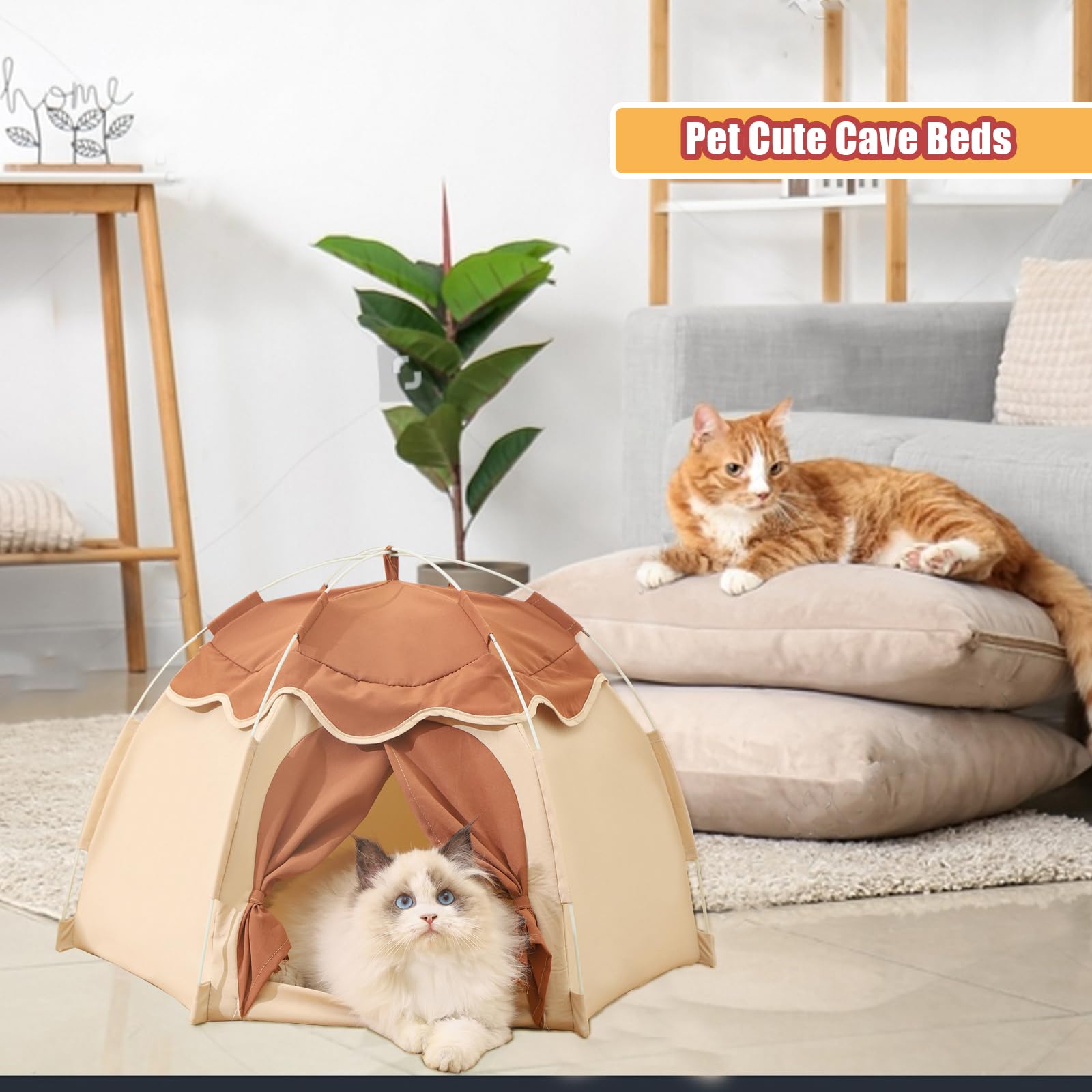 Gigreinc cat tent is easy to clean and machine washable.