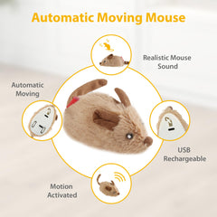 Gigwi cat toy squeaky closeup highlighting realistic prey-like sounds.