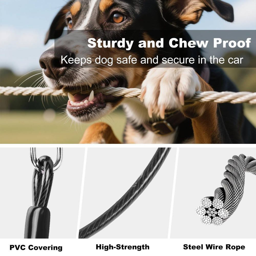 Giiyoe 2-in-1 dog car harness with headrest anchor and clip