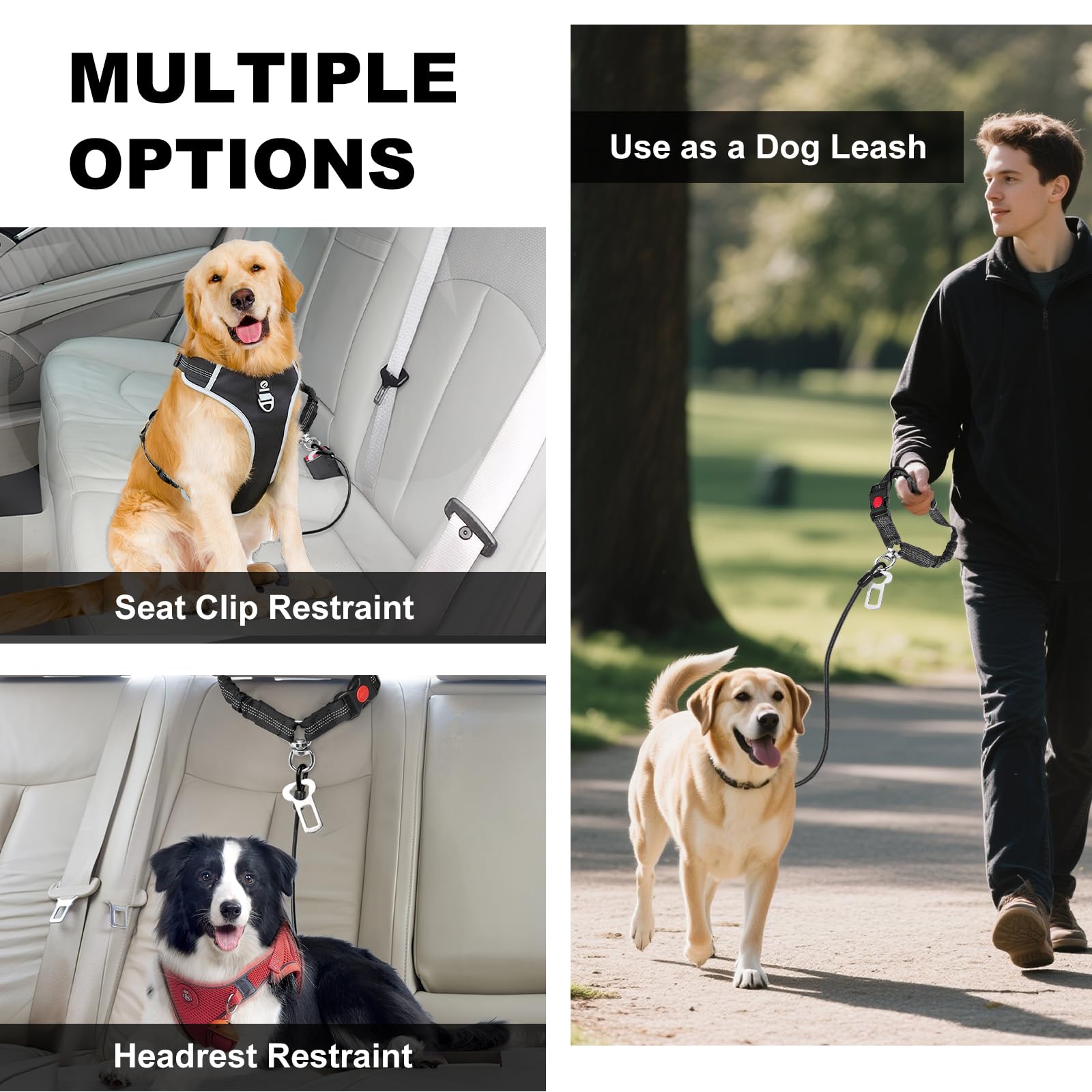 Giiyoe seat belt with shock absorption reducing jolts