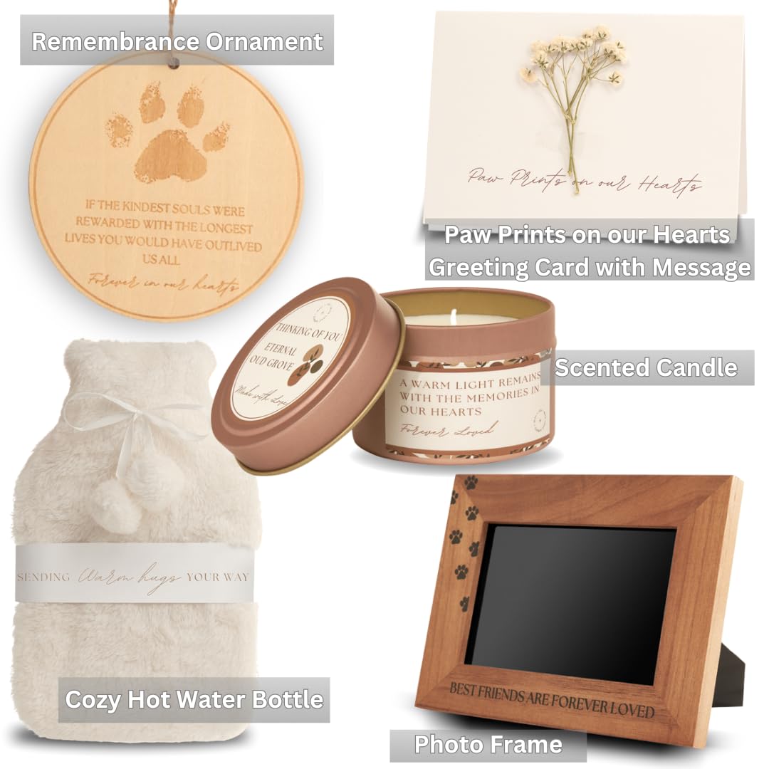 Gill + Jill dog remembrance ornament with comforting quote for lasting memory.