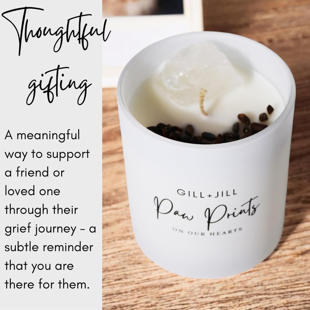 Gill + Jill Tiger's Eye crystal adds a sense of protection while you remember your companion.