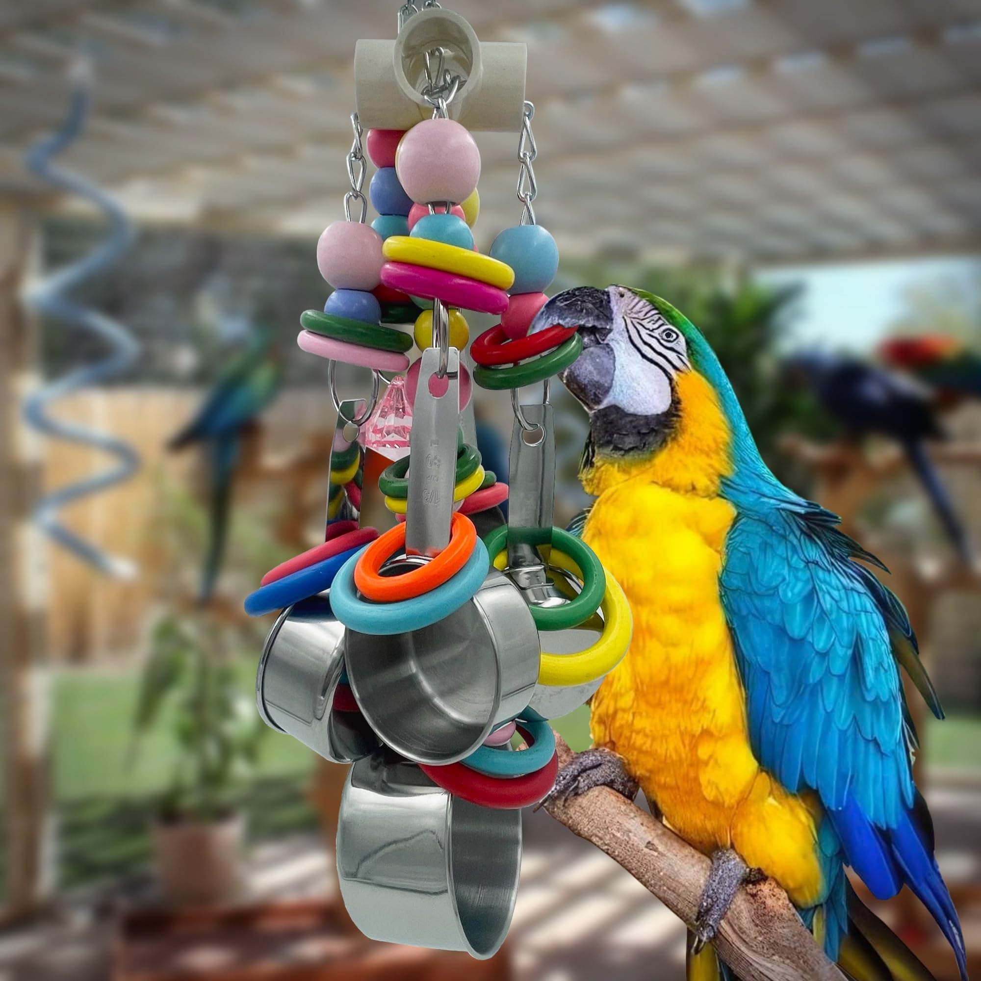 GILYGI durable parrot toy suitable for large birds