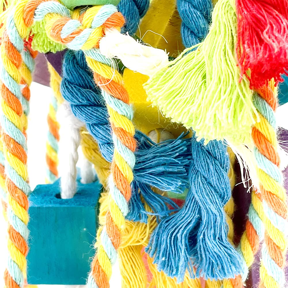 GILYGI parrot toy features stainless steel buckles for safety