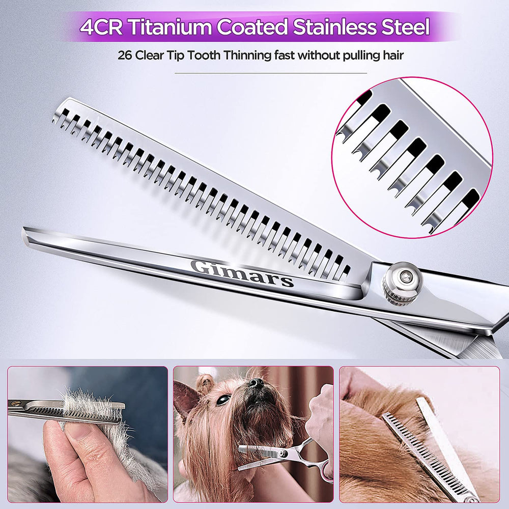 Gimars 4CR stainless steel blade closeup highlights rust-resistant, long-lasting sharpness.