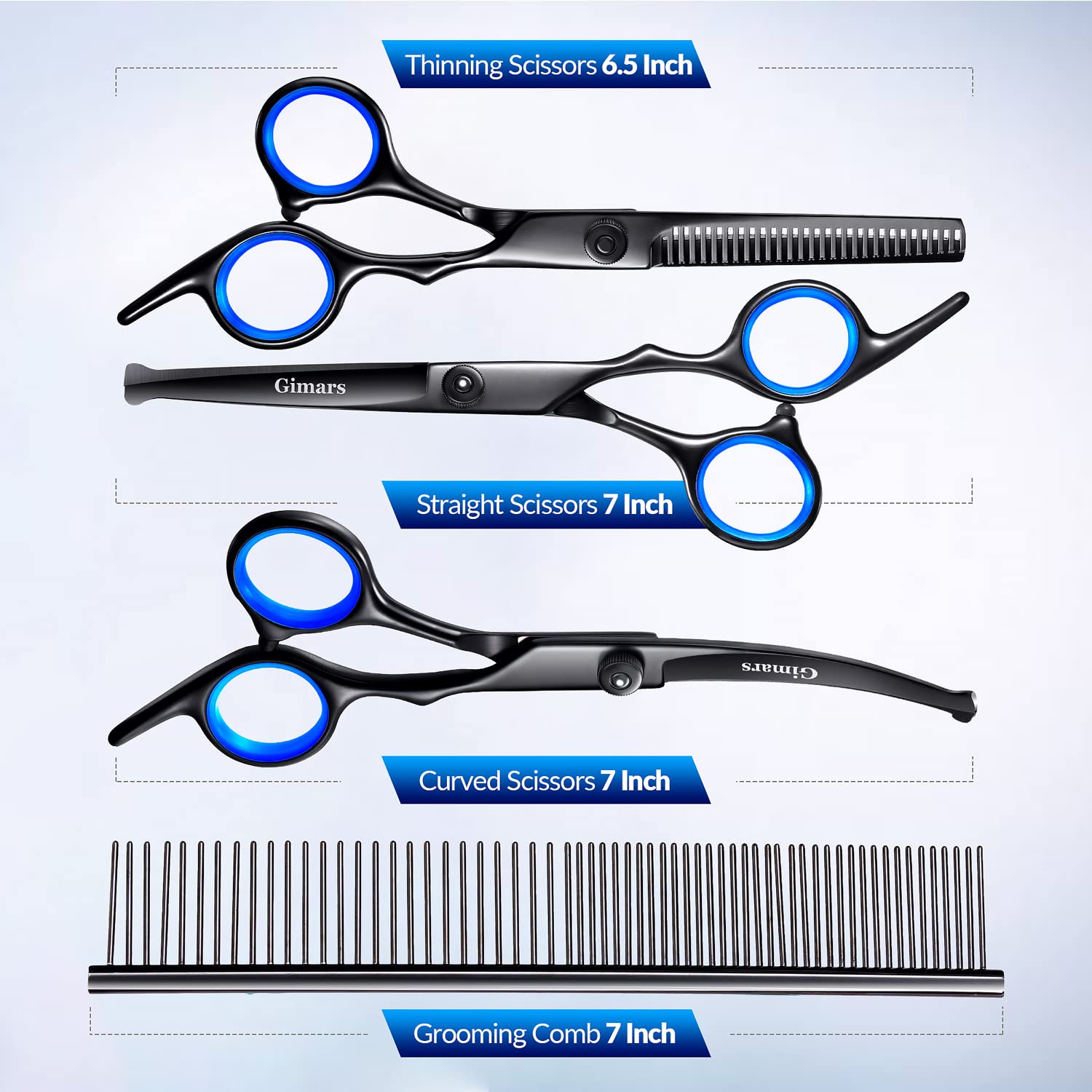 Gimars 5-in-1 straight scissors for precise straight cuts