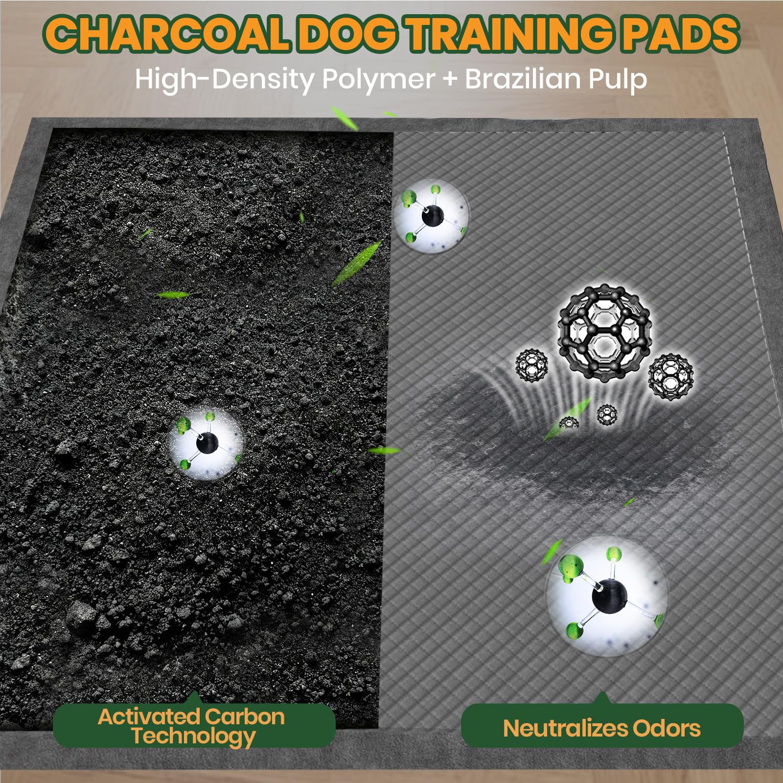 Gimars 6-layer absorbent design traps liquids quickly and reduces mess