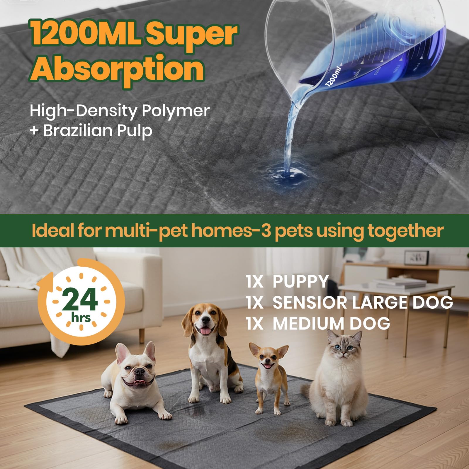 Gimars activated-carbon odor-control pad keeps indoor air fresh
