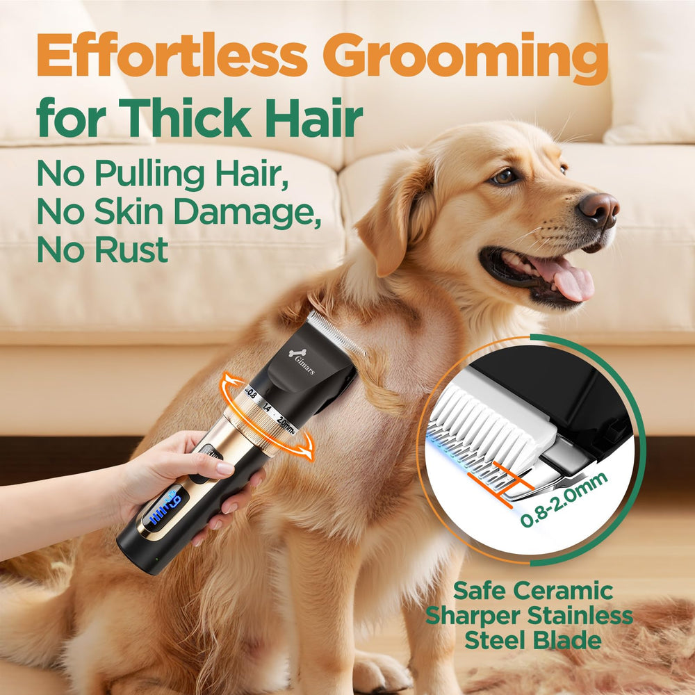 Gimars cordless design enables grooming anywhere without cords