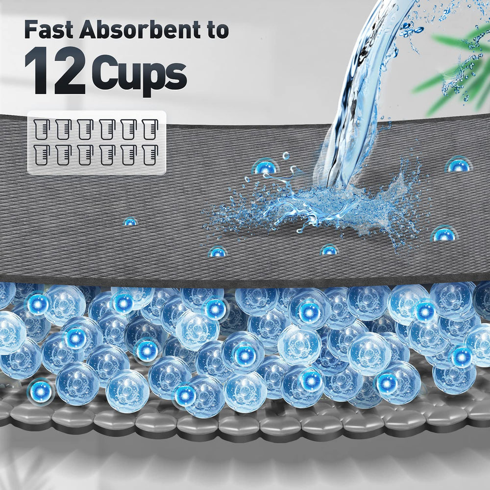 Gimars diamond quilting keeps the surface quick-dry after use.