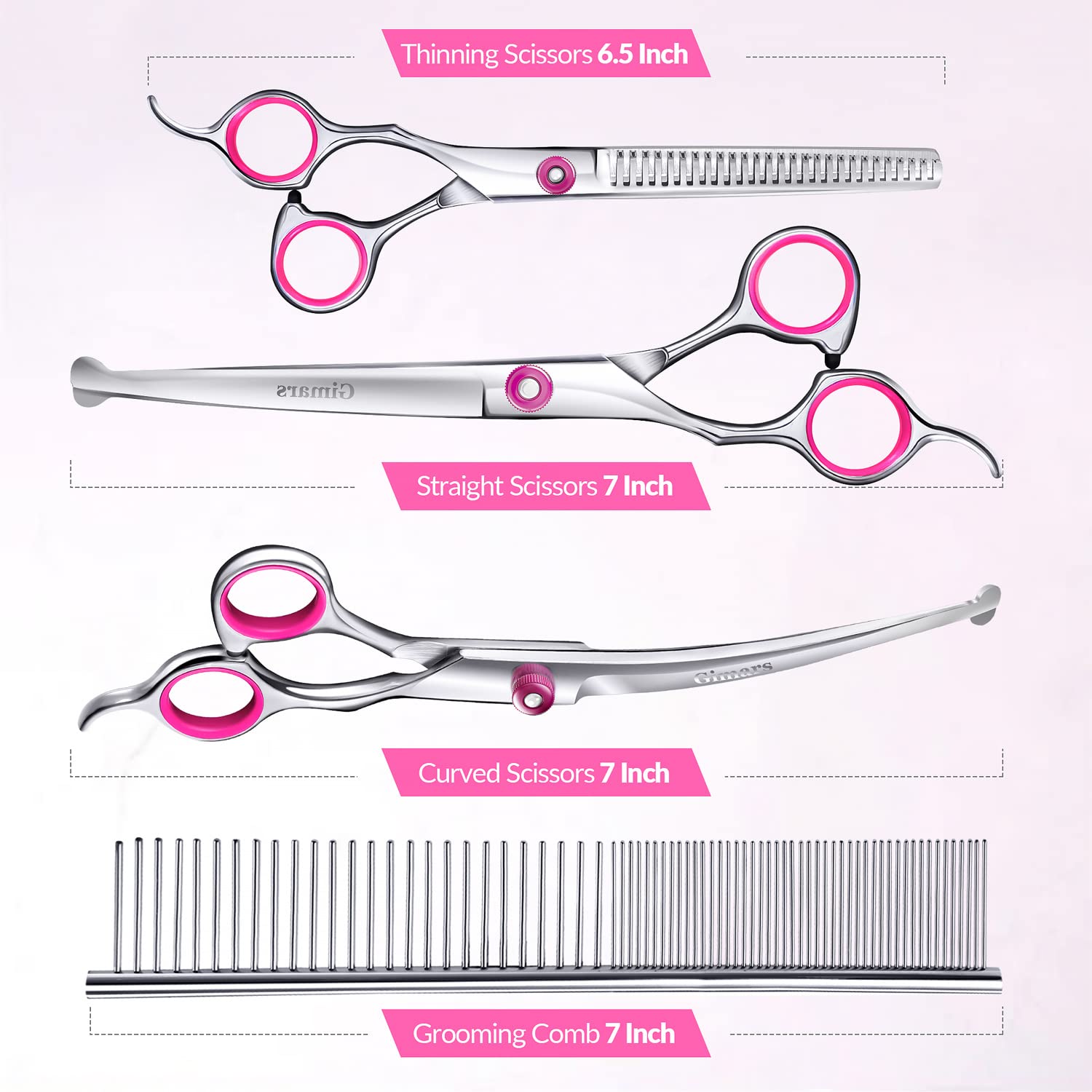 Gimars grooming comb aids detangling and prep before cuts