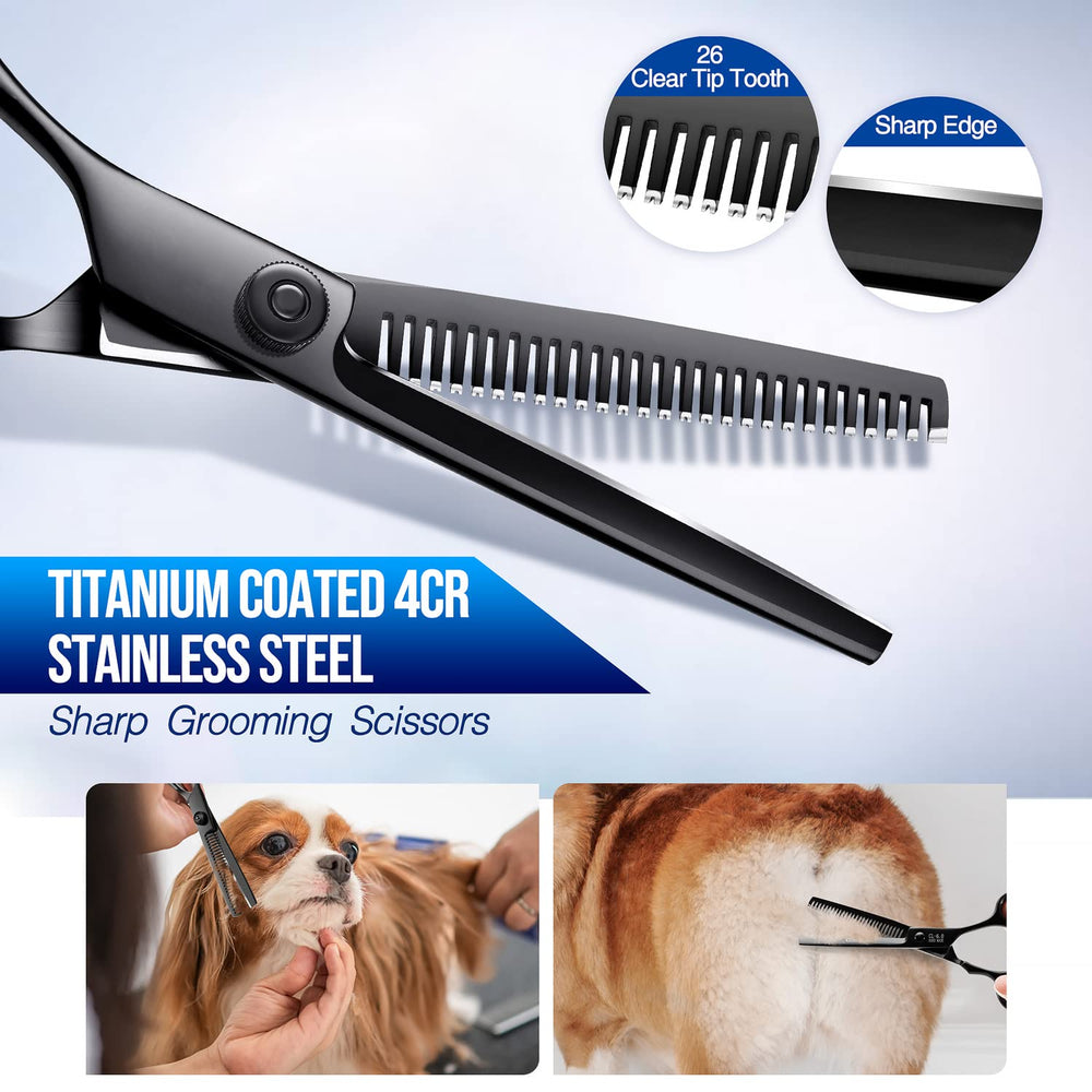 Gimars dog grooming scissors safety round tip protecting sensitive areas