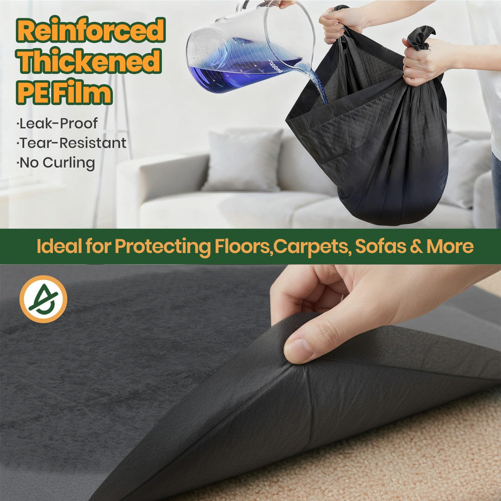 Gimars leak-proof PE backing prevents leaks and protects floors