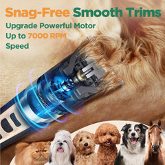 Gimars low-noise grooming clipper keeps pets calm during home sessions