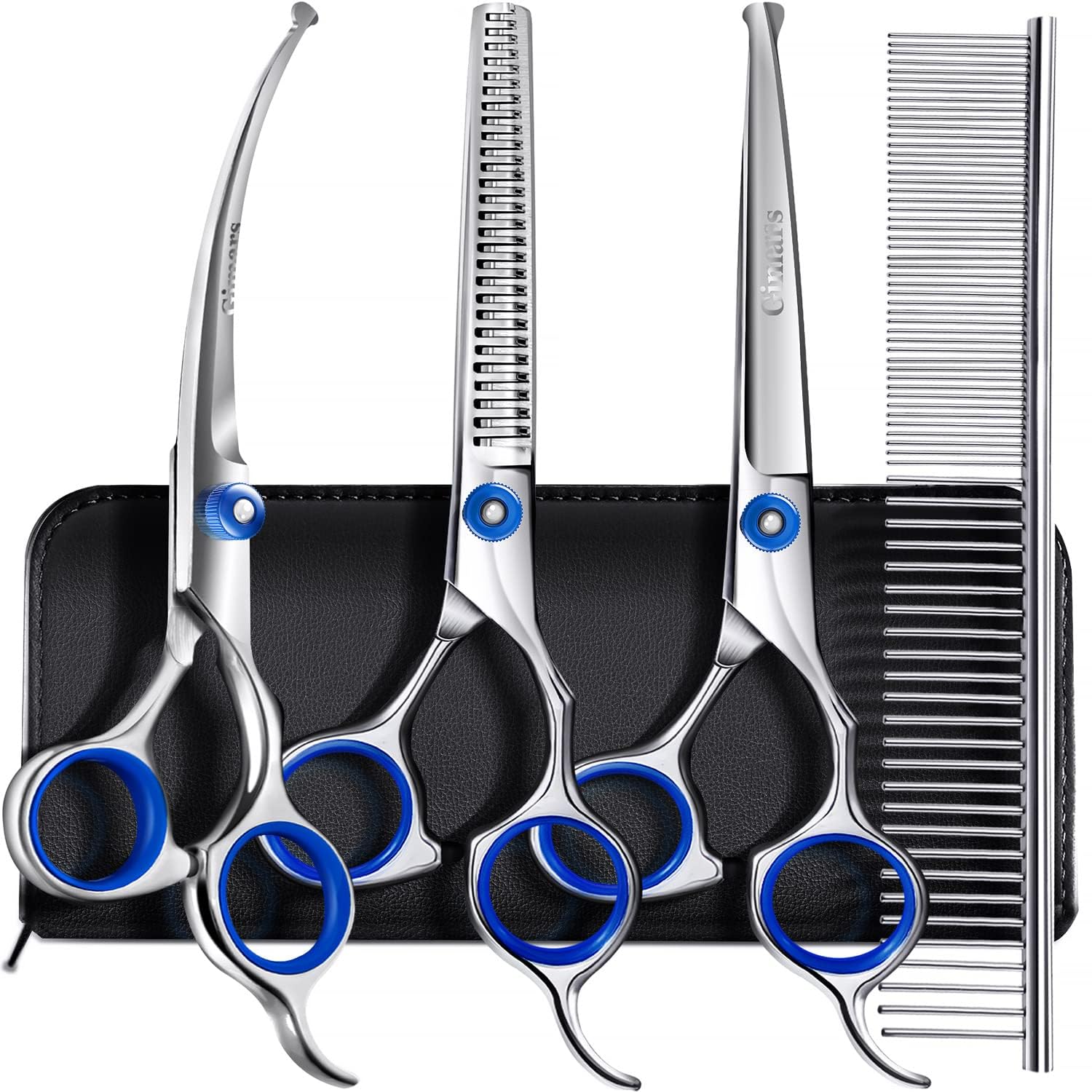 Gimars 5-in-1 grooming kit for precise dog grooming.