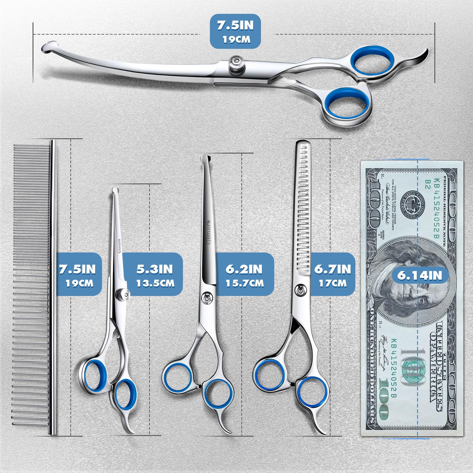 Gimars sharp convex edge delivers smooth, confident grooming sessions.