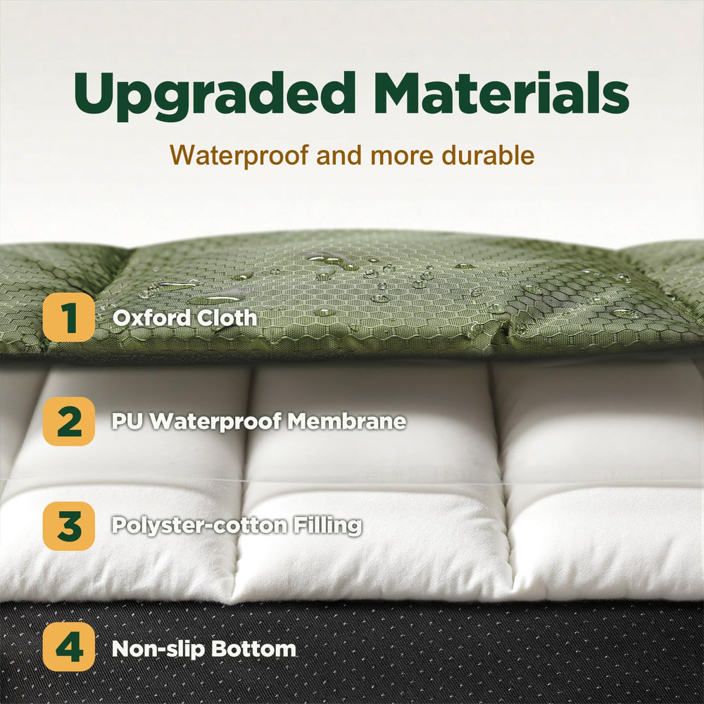 Gimars bed’s non-slip backing stays put on various floors