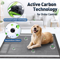 Gimars XXL charcoal dog pad shows a 9-layer absorption design for strong reliability.