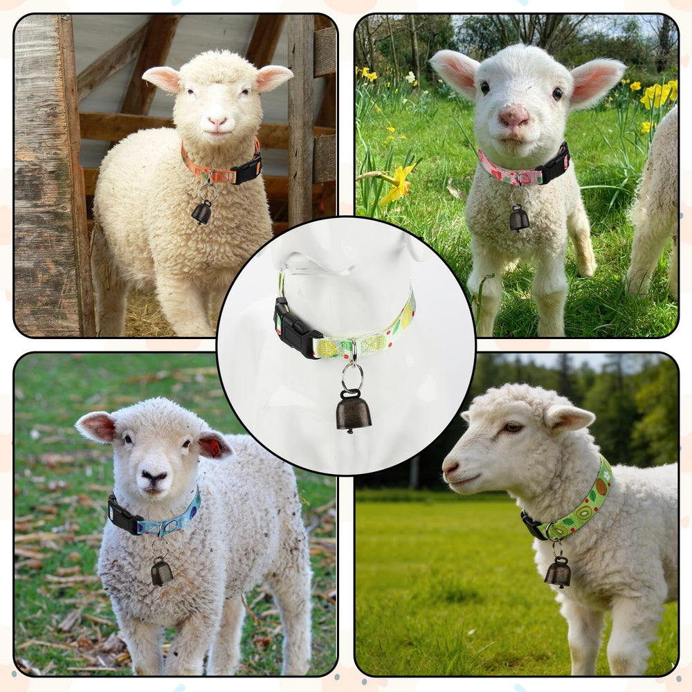 GINDOOR package includes two collar-bell sets with keychains