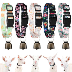 GINDOOR go‑at-collar with bell in black helps locate grazing goats.
