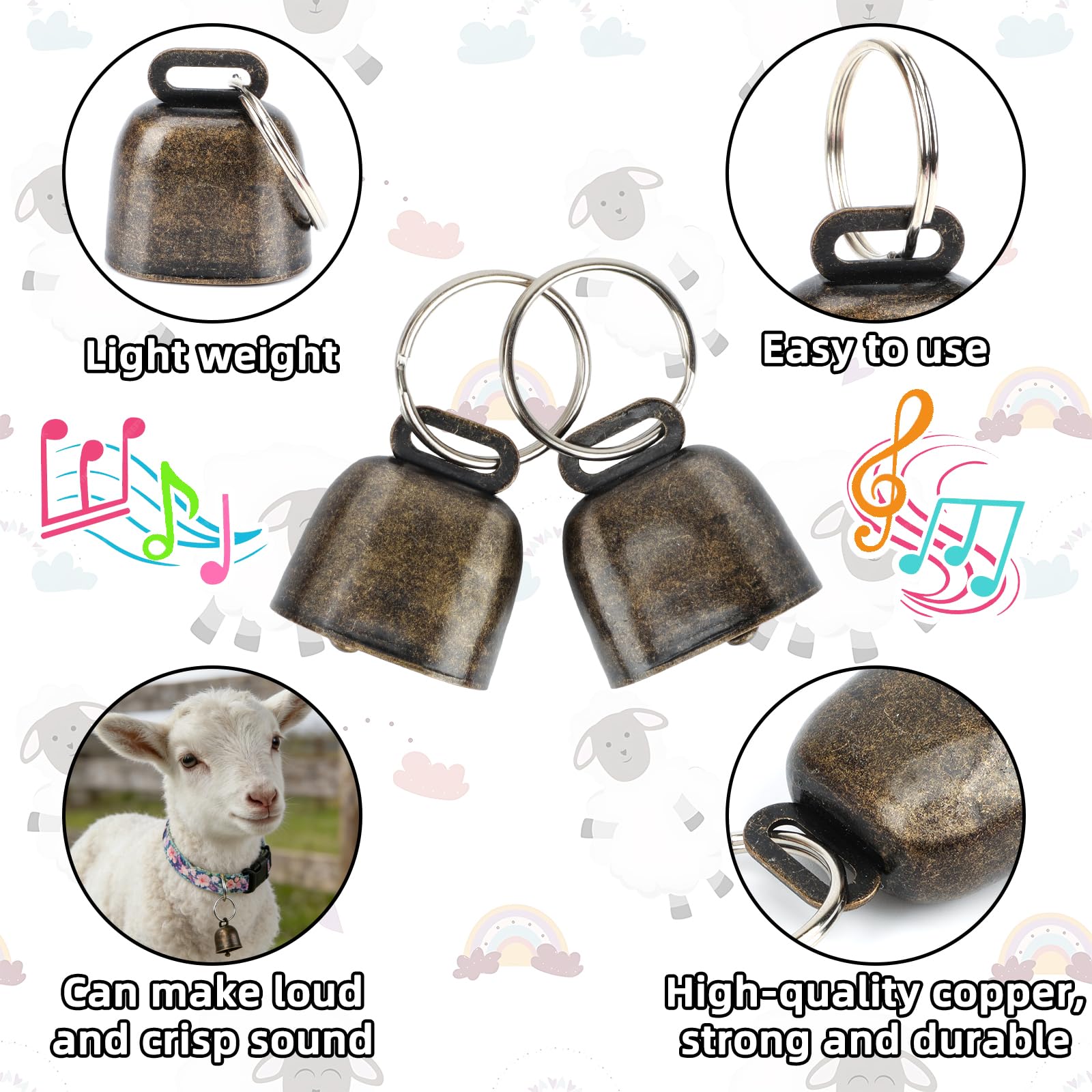 GINDOOR nylon collar with stainless steel D-ring for long-term use