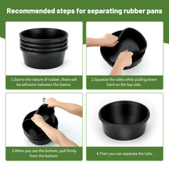 GINDOOR stackable feed buckets save storage space on farms.
