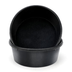 GINDOOR two-piece rubber feed pan in 1 gallon reduces spills during feeding.