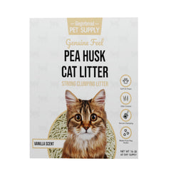 Gingerbread Pet Supply green tea scent litter pack for a fresh note.