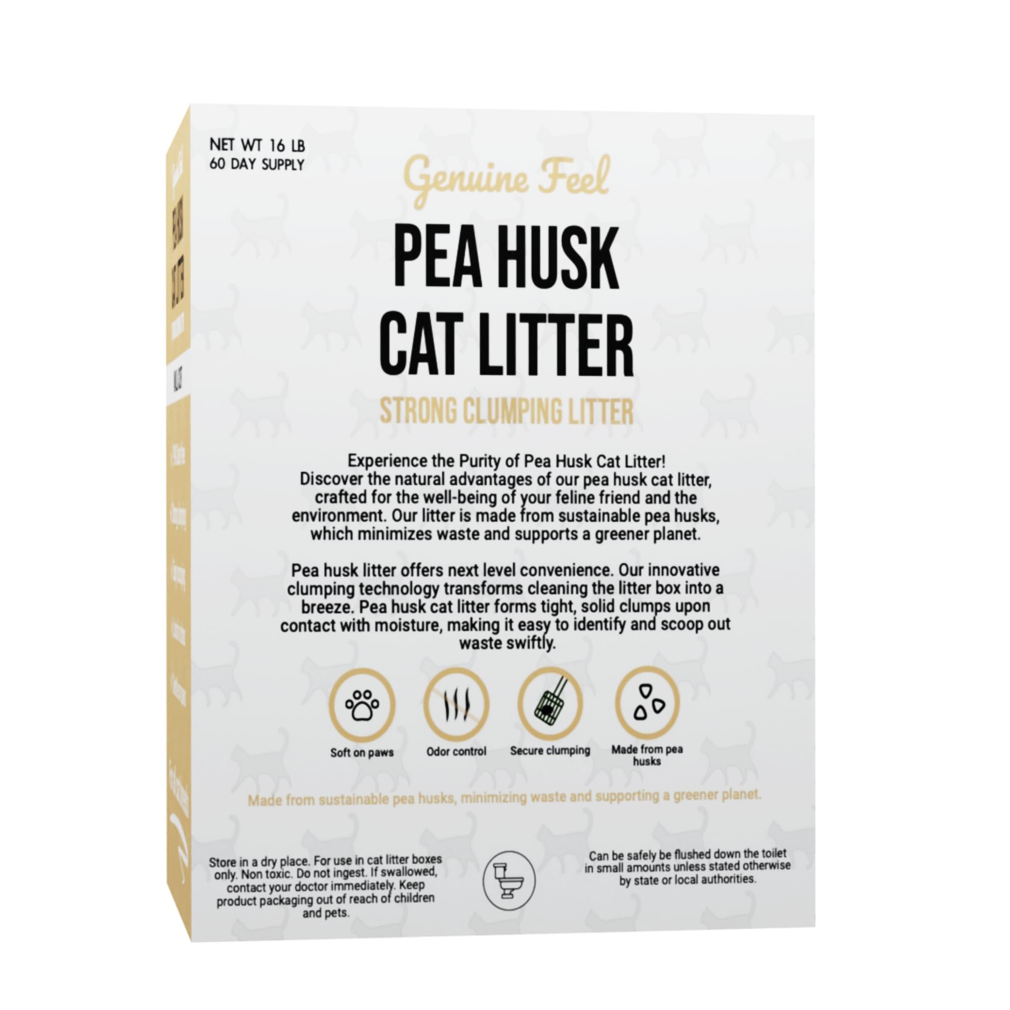 Gingerbread Pet Supply lavender scent litter pack with calming aroma.