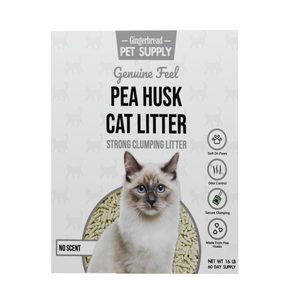 Gingerbread Pet Supply pea husk cat litter green tea scent bag emphasizing clean air